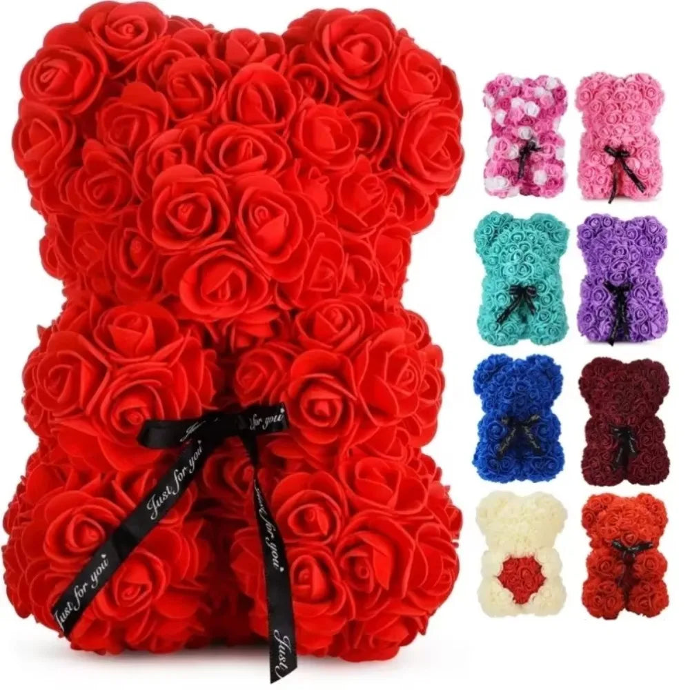Eternal Rose Teddy Bear - Luxe Rozenbeer voor Bijzondere Momenten