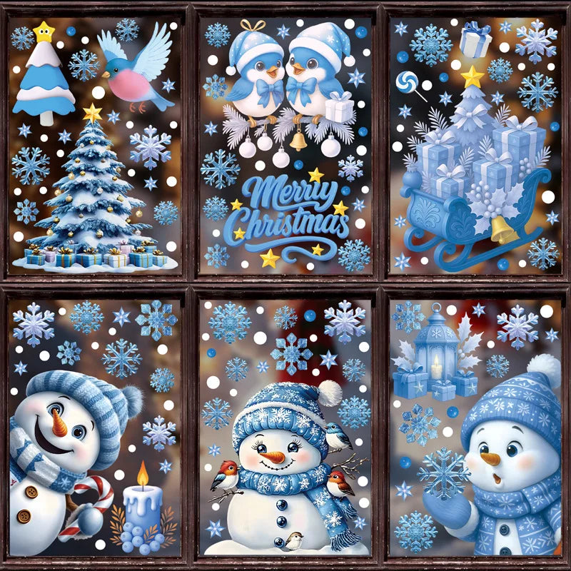 Kerst Raamstickers Set