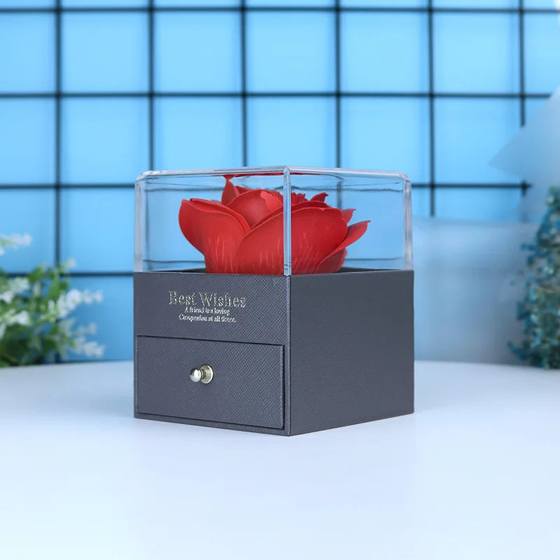 100 Languages Projection Necklace - Luxe 'I Love You' Ketting met Rozendoos