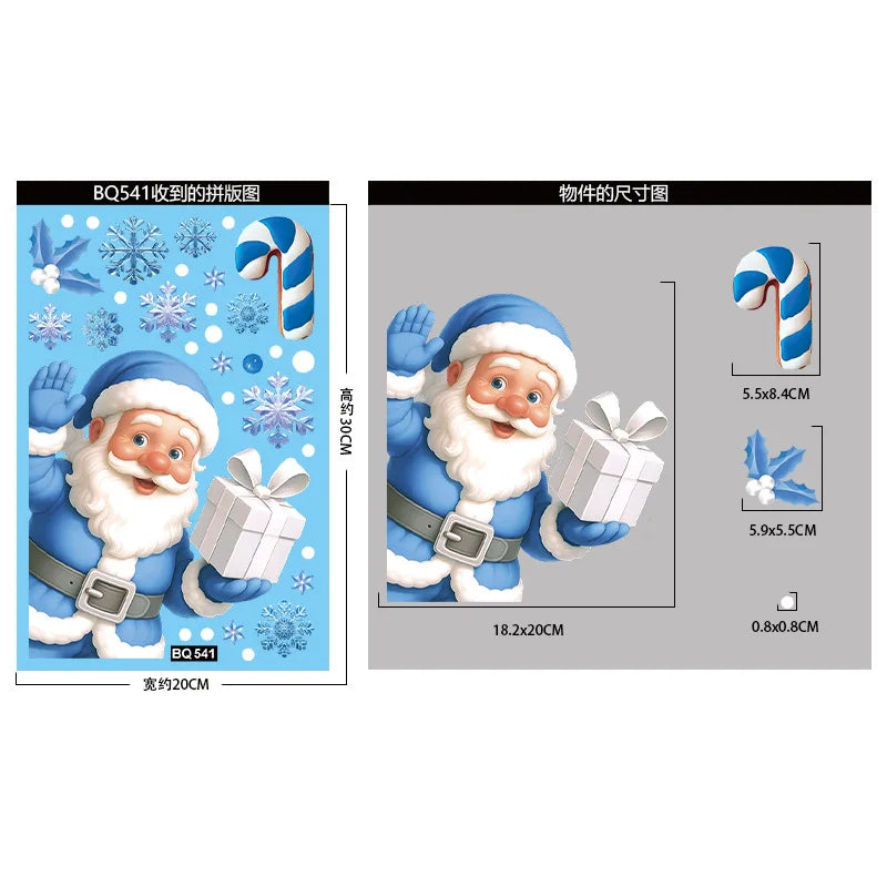 Kerst Raamstickers Set