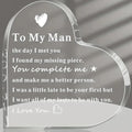 To My Man - Premium Acryl Cadeau voor Hem