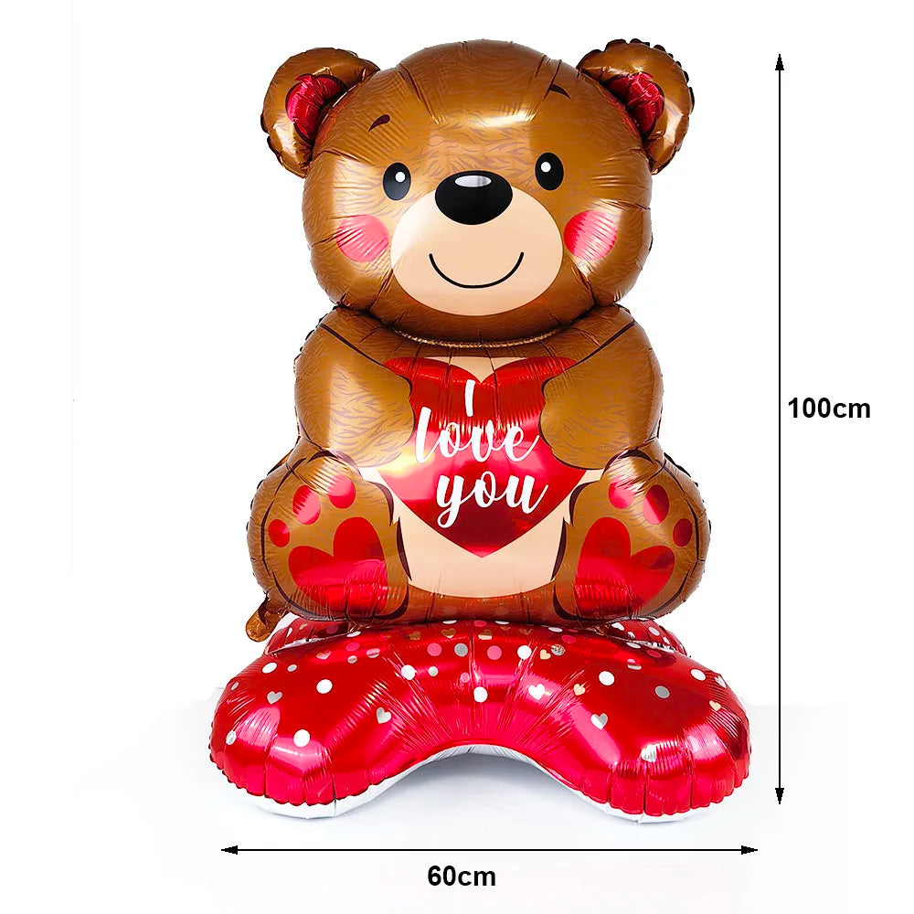 Love Bear Ballonnen - Staande Beervormige Folieballonnen voor Feesten