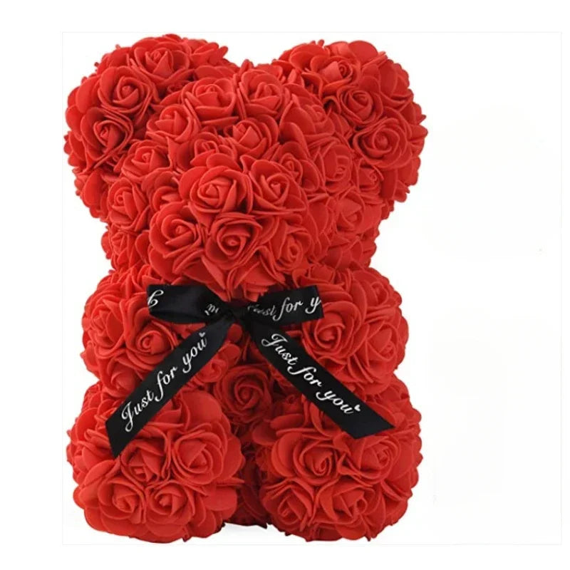 Eternal Rose Teddy Bear - Luxe Rozenbeer voor Bijzondere Momenten