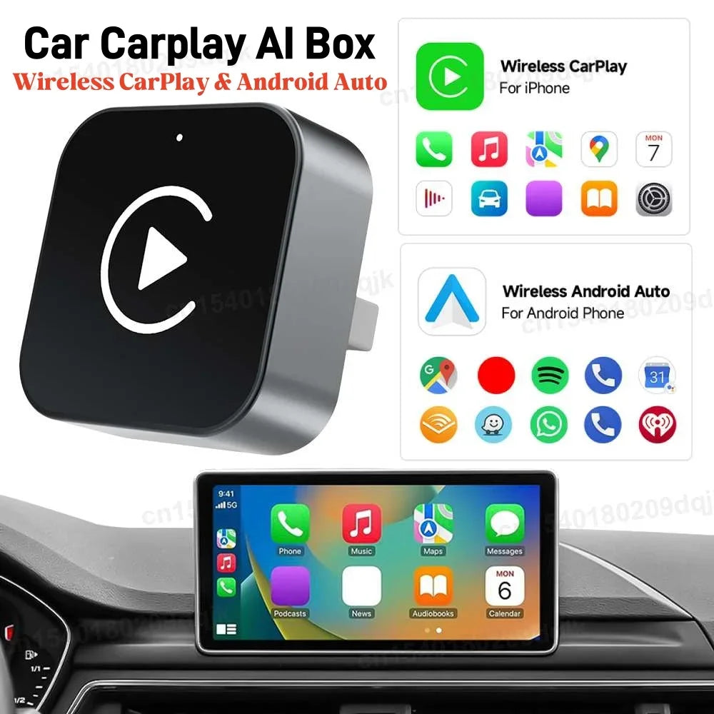 2-in-1 Wireless CarPlay Adapter – Draadloze Android Auto & iPhone Connectiviteit