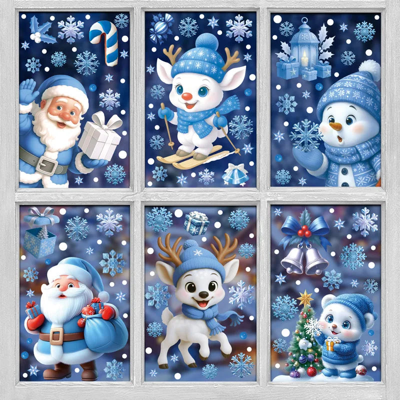 Kerst Raamstickers Set