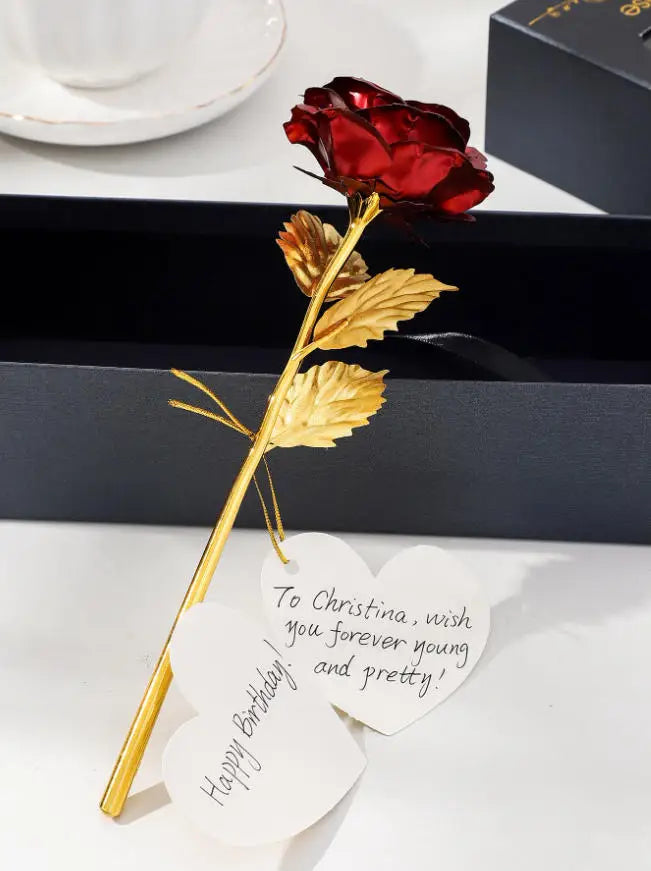 Gouden Blad Roos - Exclusieve Decoratie voor Tijdloze Elegantie