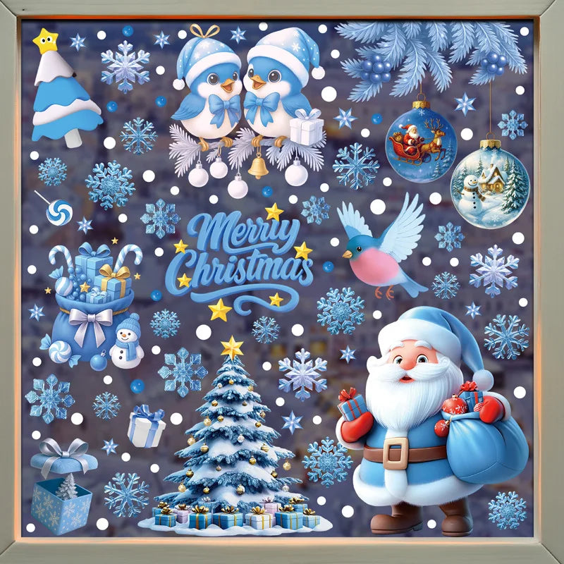Kerst Raamstickers Set