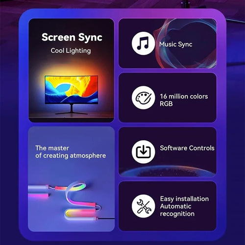 Ambient Backlight – Smart PC Monitor LED Strip met Scherm Synchronisatie