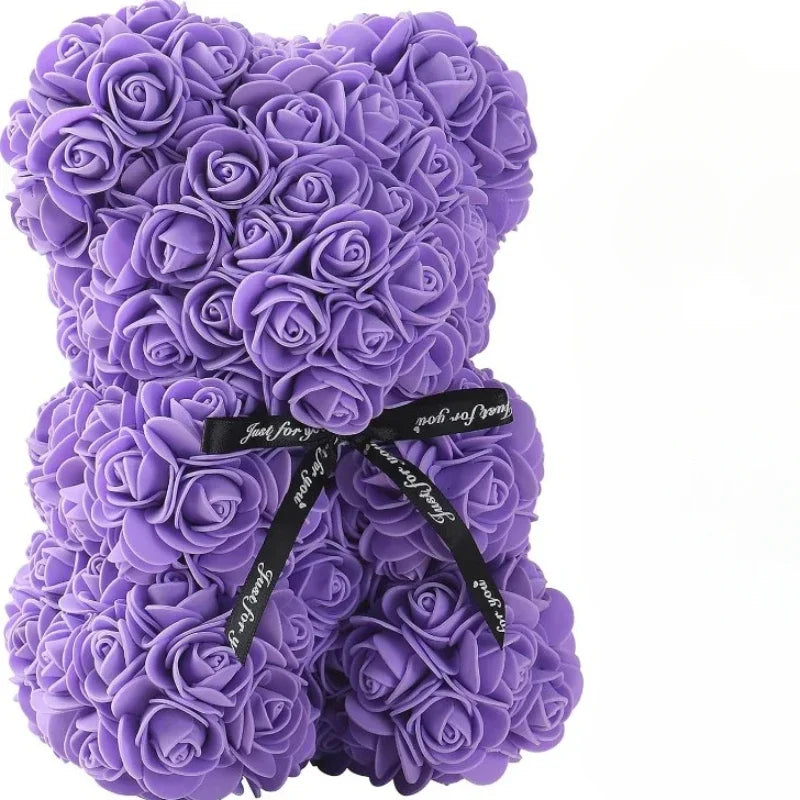 Eternal Rose Teddy Bear - Luxe Rozenbeer voor Bijzondere Momenten