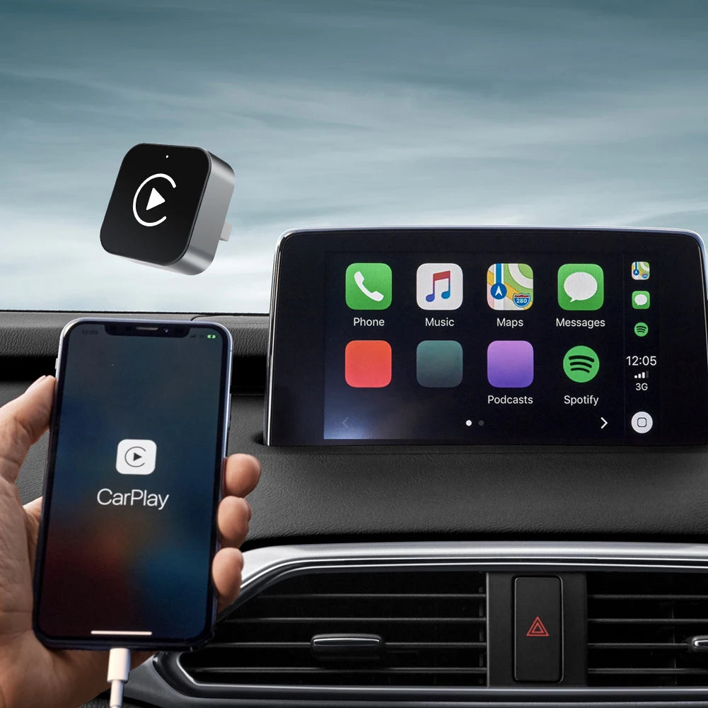 2-in-1 Wireless CarPlay Adapter – Draadloze Android Auto & iPhone Connectiviteit