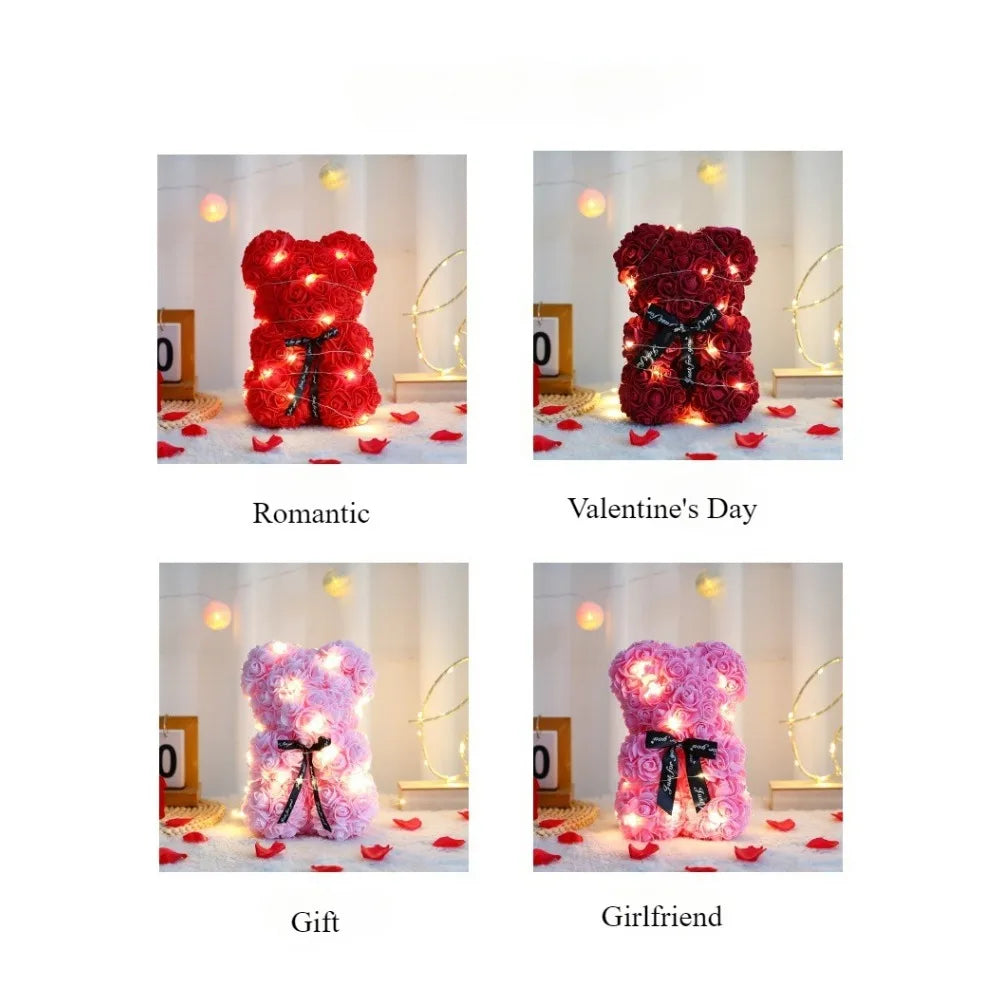 Eternal Rose Teddy Bear - Luxe Rozenbeer voor Bijzondere Momenten