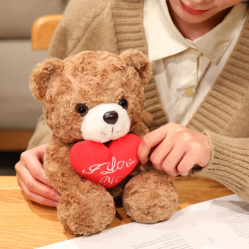 Premium Pluche Beer met Roos - Luxe Valentijnscadeau