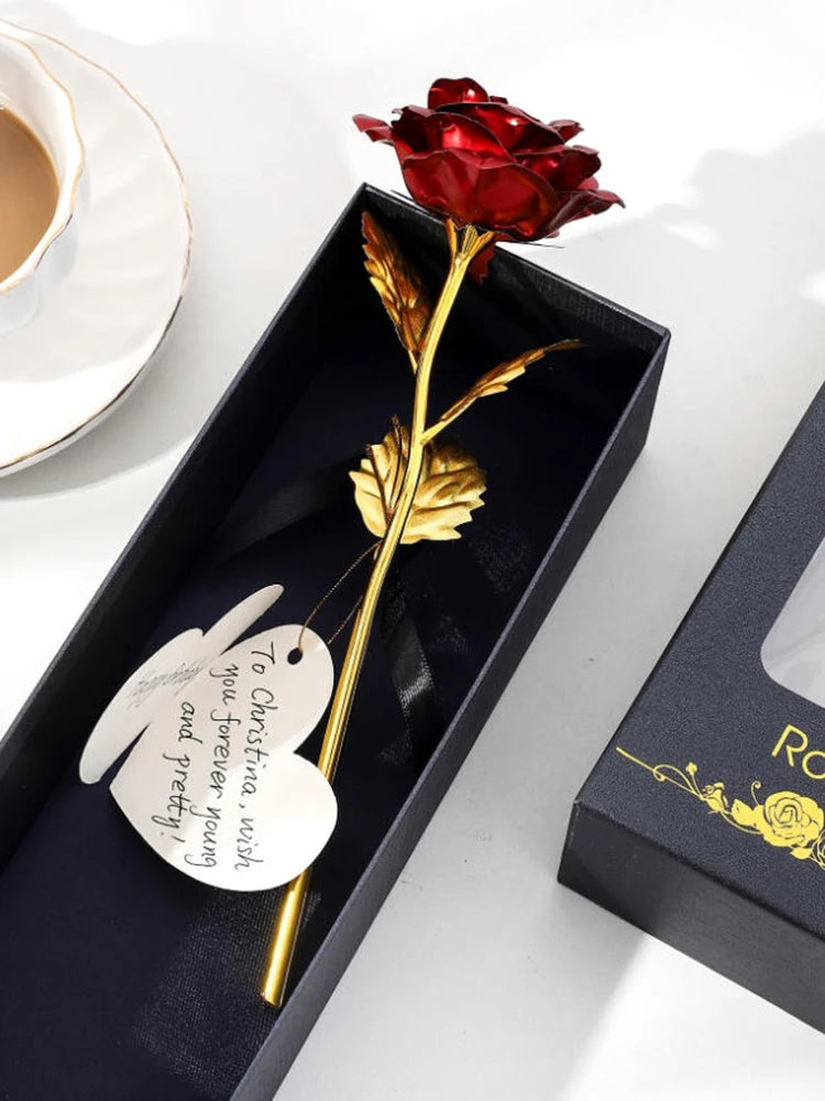 Gouden Blad Roos - Exclusieve Decoratie voor Tijdloze Elegantie