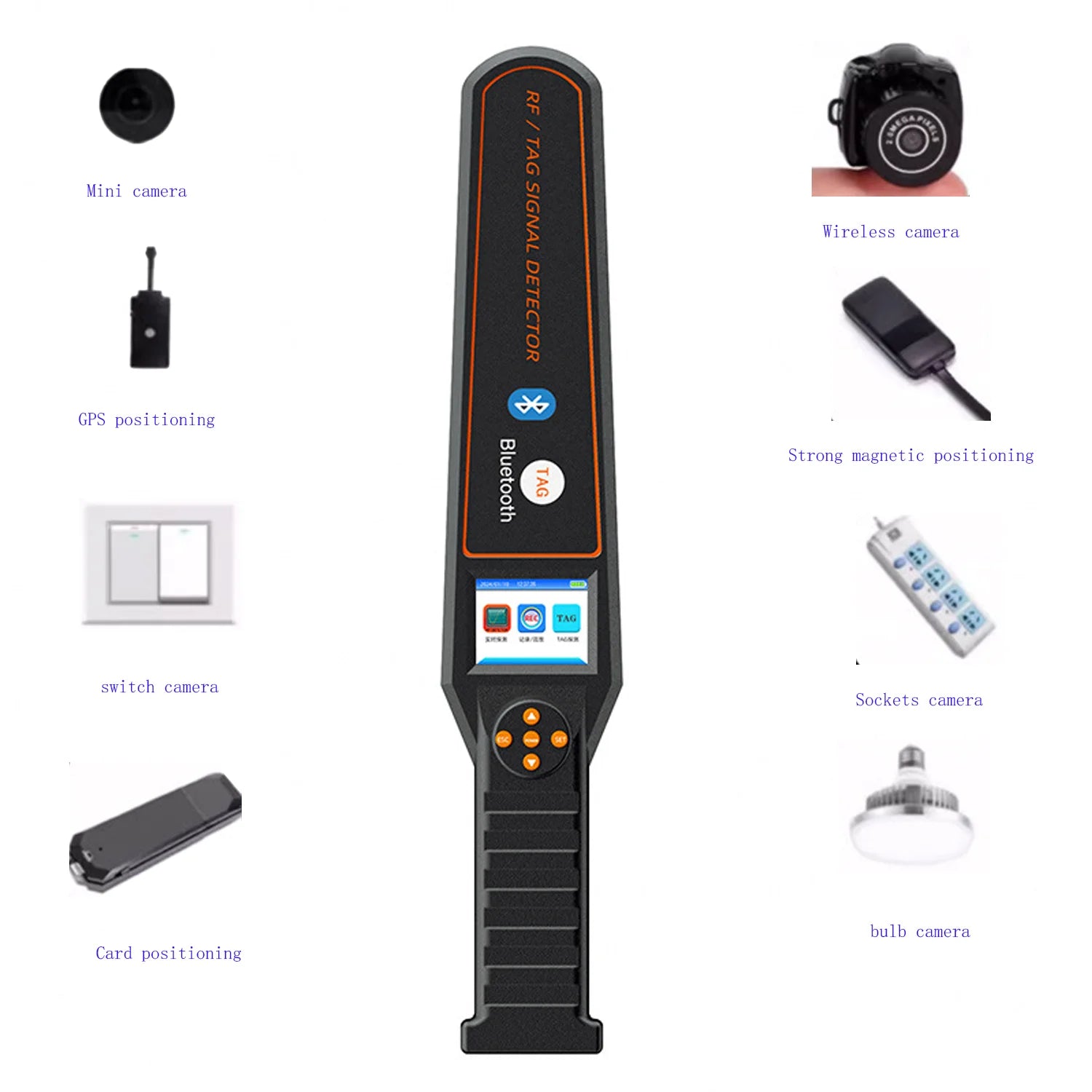 DS828 Privacy Detector – Professionele Anti-Spy Scanner voor GPS & Camera's