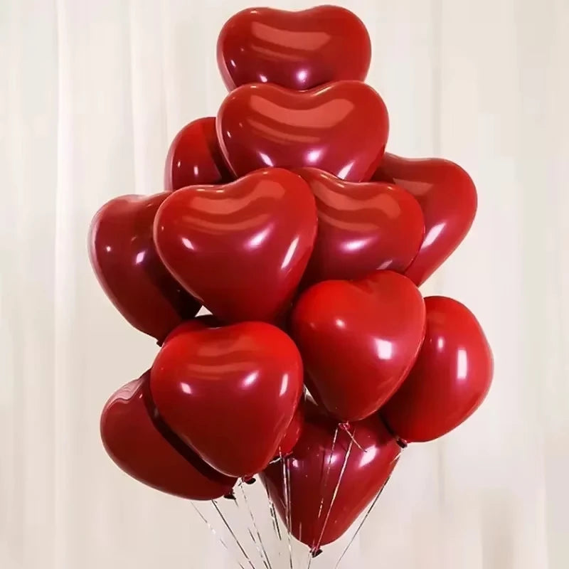 Premium Hart Ballonnen - Luxe Latex Ballonnen voor Romantische Gelegenheden
