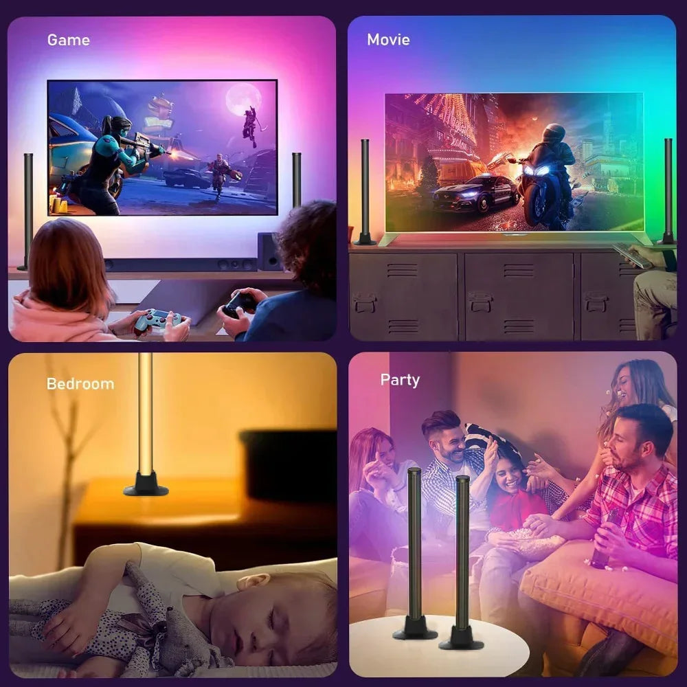 WiFi RGB Sfeerverlichting – Smart Desktop Lamp met Muziek Sensor